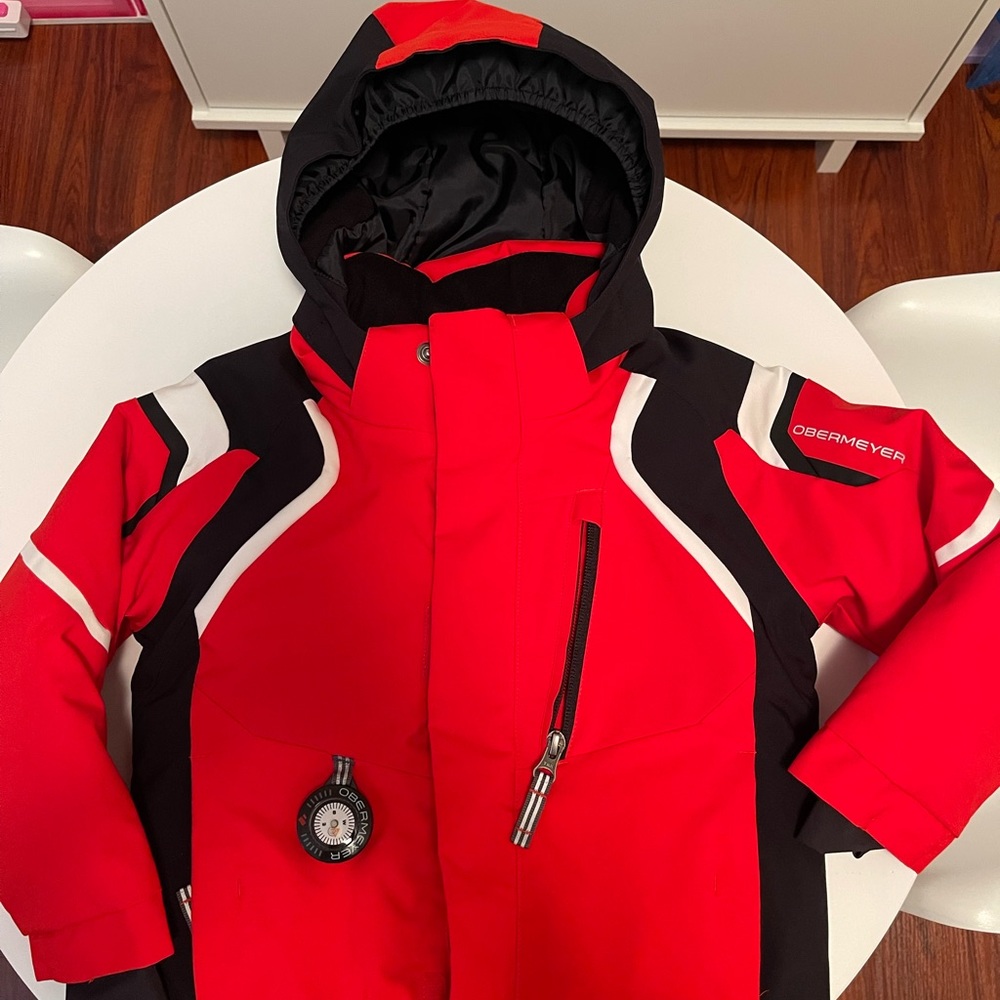 Obermeyer Red and Black Kids Jacket